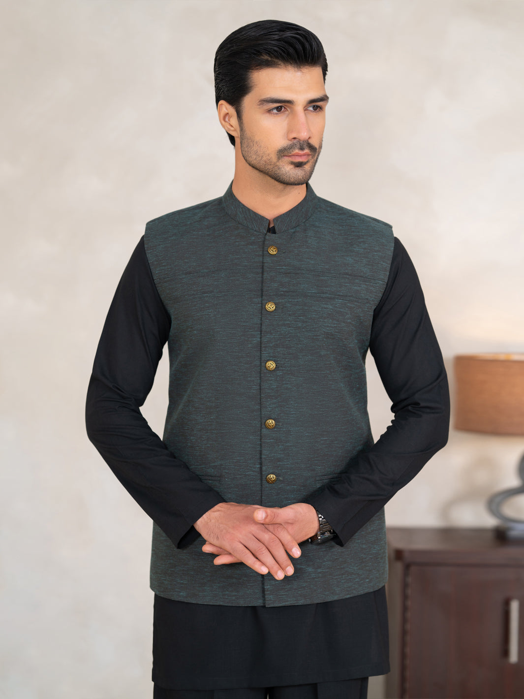 Green Waistcoat - AL-WC-636