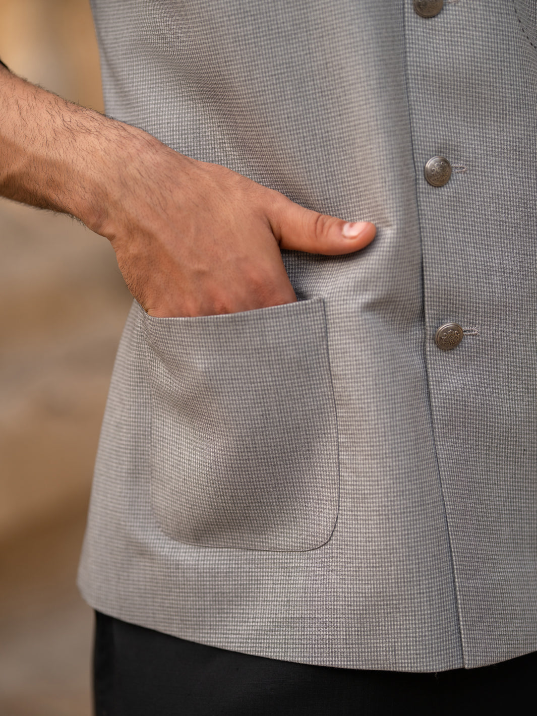 Light Grey Waistcoat - AL-WC-640