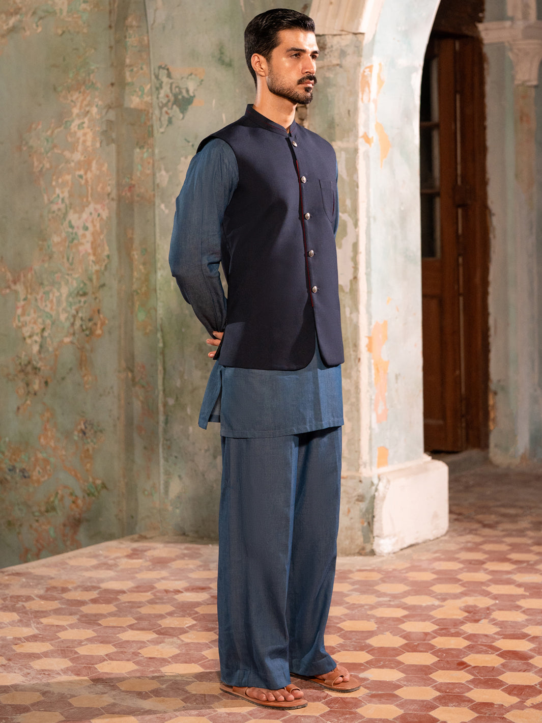 Midnight Blue Waistcoat - AL-WC-642