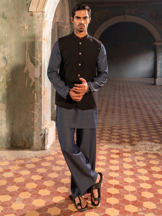 Black Waistcoat - AL-WC-643