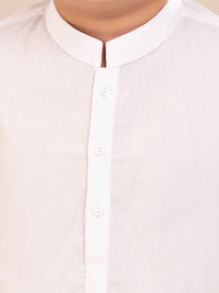 White Cotton Boys Kurta Trousers - ALBY-BQ-KT-001