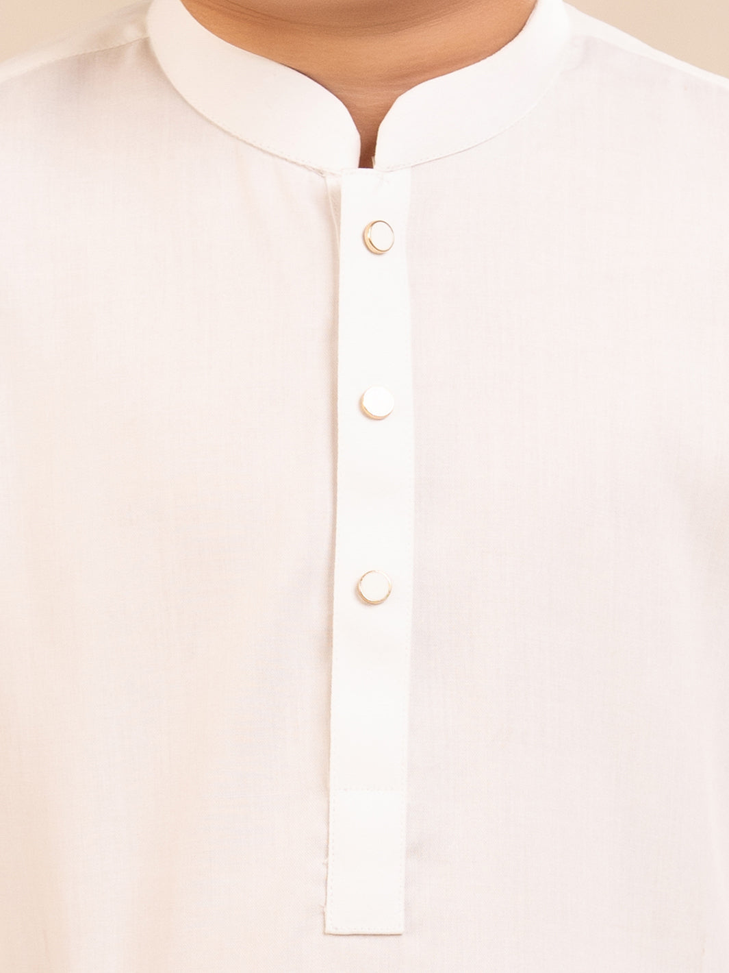 White Plain Kameez Shalwar - ALBYET-KS-001