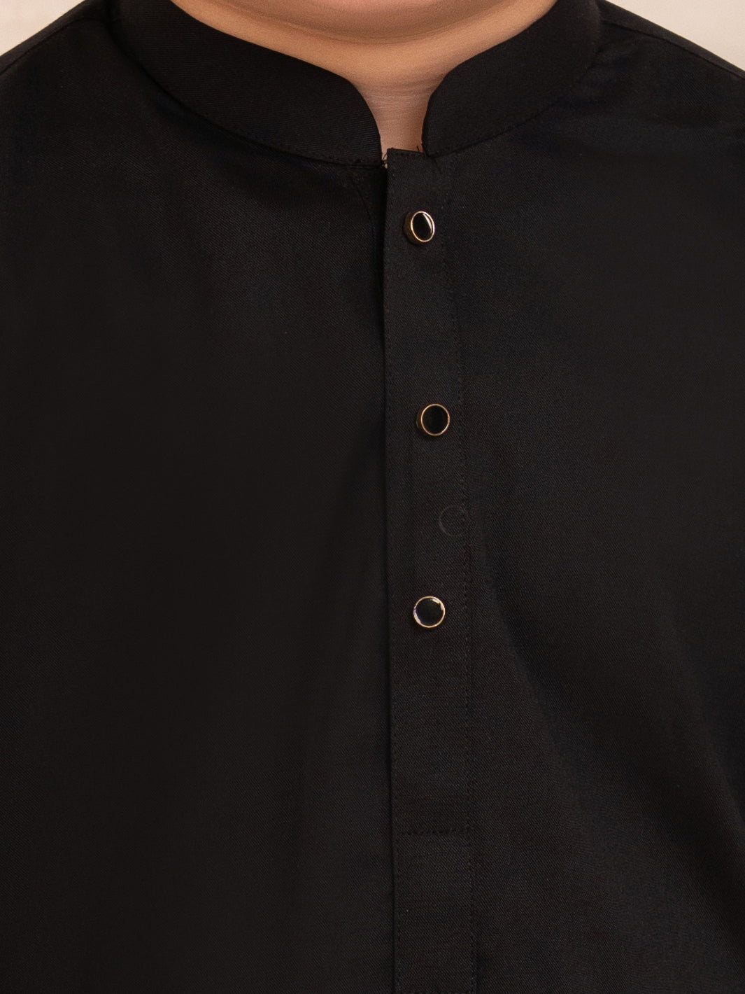 Black Plain Kameez Shalwar - ALBYET-KS-004