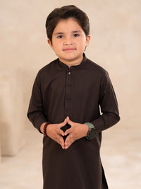 Brown Plain Kameez Shalwar - ALBYET-KS-005