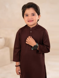 Maroon Plain Kameez Shalwar - ALBYET-KS-006