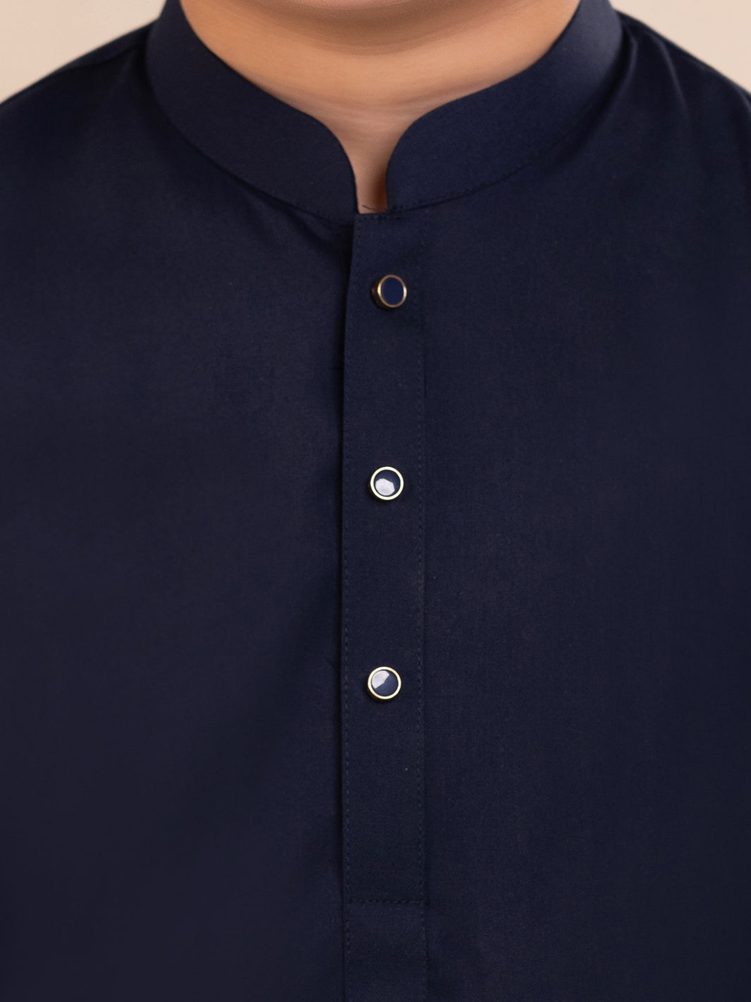 Navy Blue Plain Kurta Trousers - ALBYET-KT-013