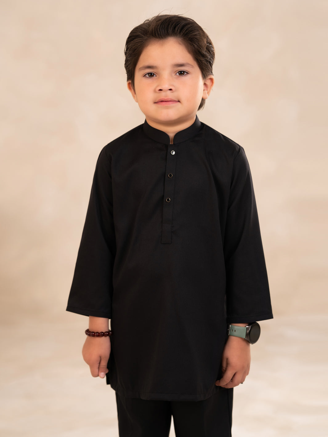 Black Plain Kurta Trousers - ALBYET-KT-014