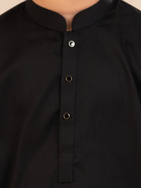 Black Plain Kurta Trousers - ALBYET-KT-014