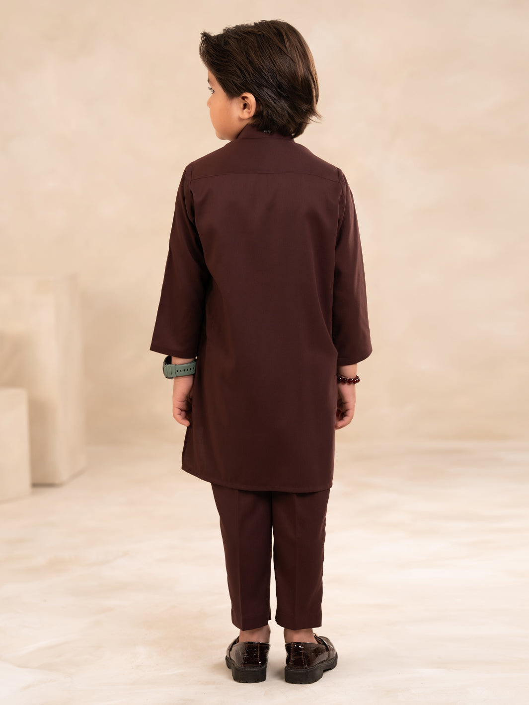 Maroon Plain Kurta Trousers - ALBYET-KT-016