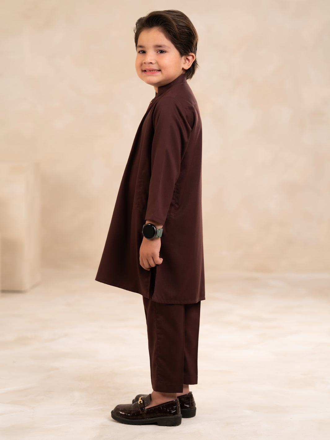 Maroon Plain Kurta Trousers - ALBYET-KT-016