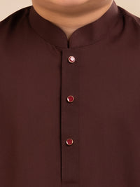 Maroon Plain Kurta Trousers - ALBYET-KT-016