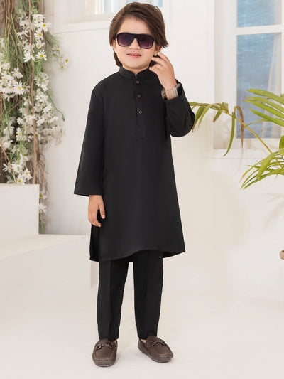 Black Blended Kurta Trouser - ALBY-KT-016