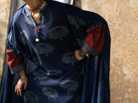 Blue Dyed Lawn 3Pc Stitched- ALCR-3PS-2830