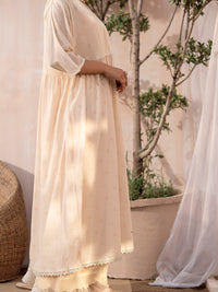 Off White Cotton Tunic - ALCR-LK-1078