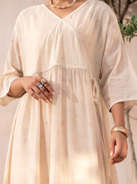 Off White Cotton Tunic - ALCR-LK-1078
