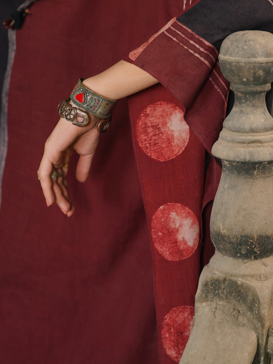 Multicolor Dyed Lawn Kurti - ALCR-LK-1138