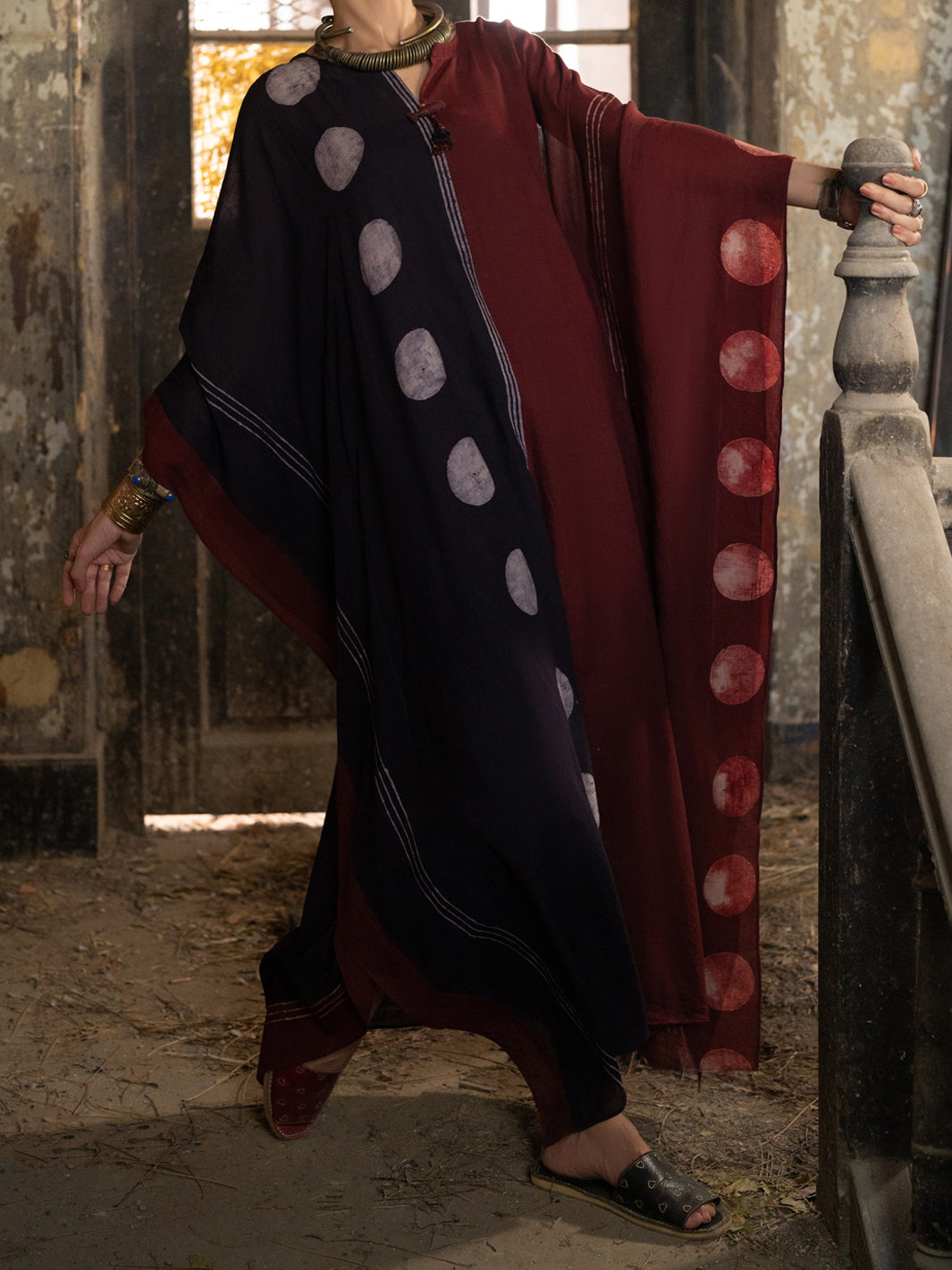 Multicolor Dyed Lawn Kurti - ALCR-LK-1138