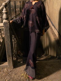 Dark Brown Dyed Lawn Comrade Stitched 2PC - ALCR-2PS-LKS-1139