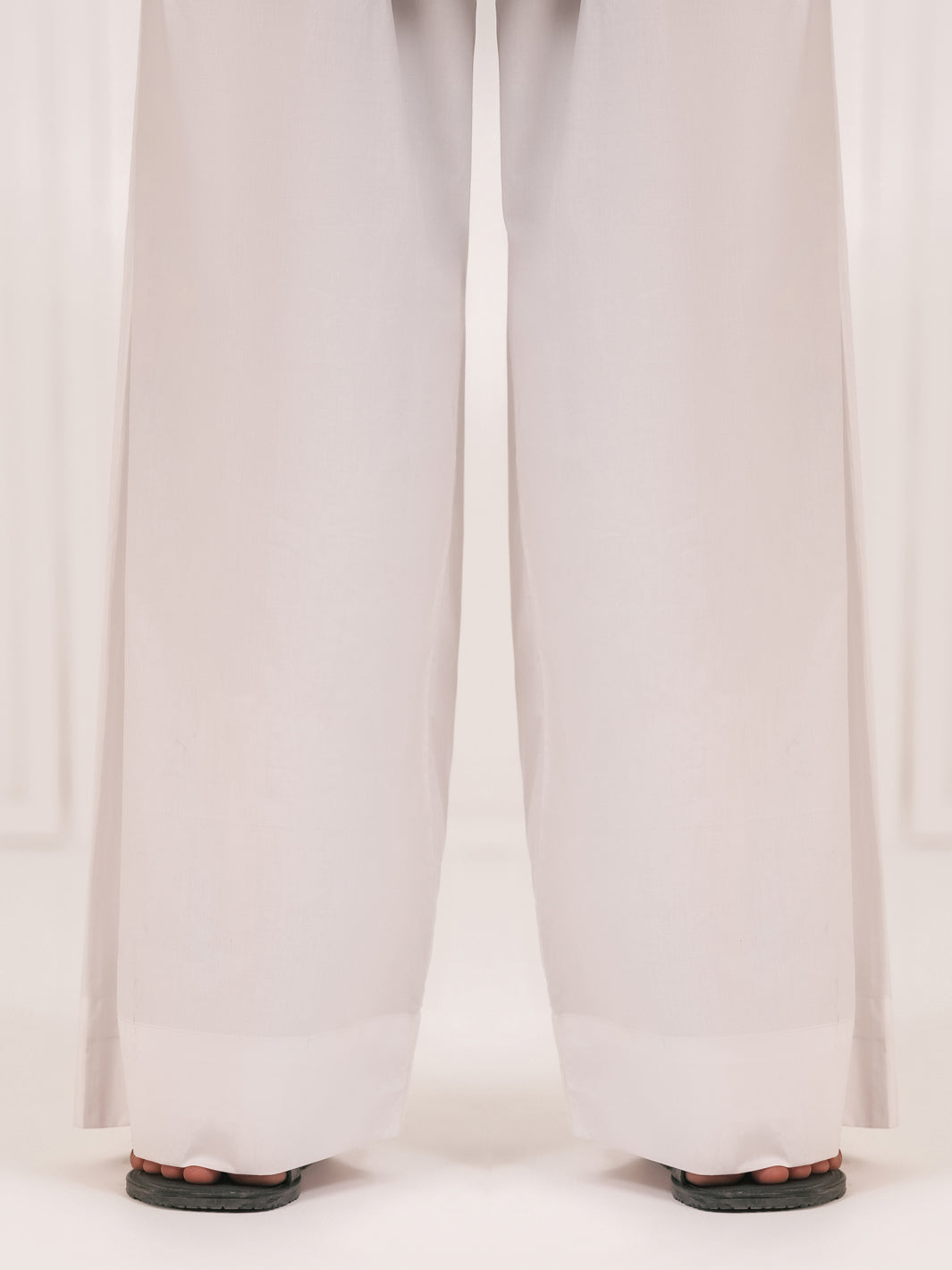 White Cotton Trousers - ALCR-TR-001