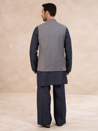 Light Grey Plain Waistcoat - ALET-WC-1005-R3