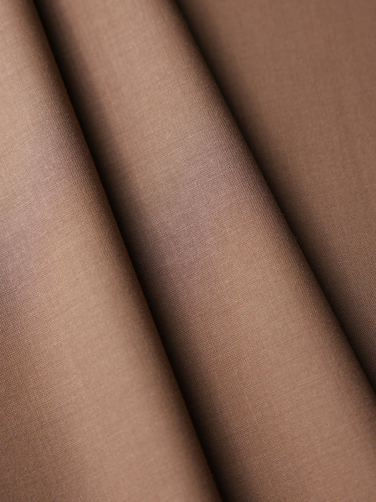 Camel Brown Blended Unstitched Fabric - AL-UN-JHR-15142
