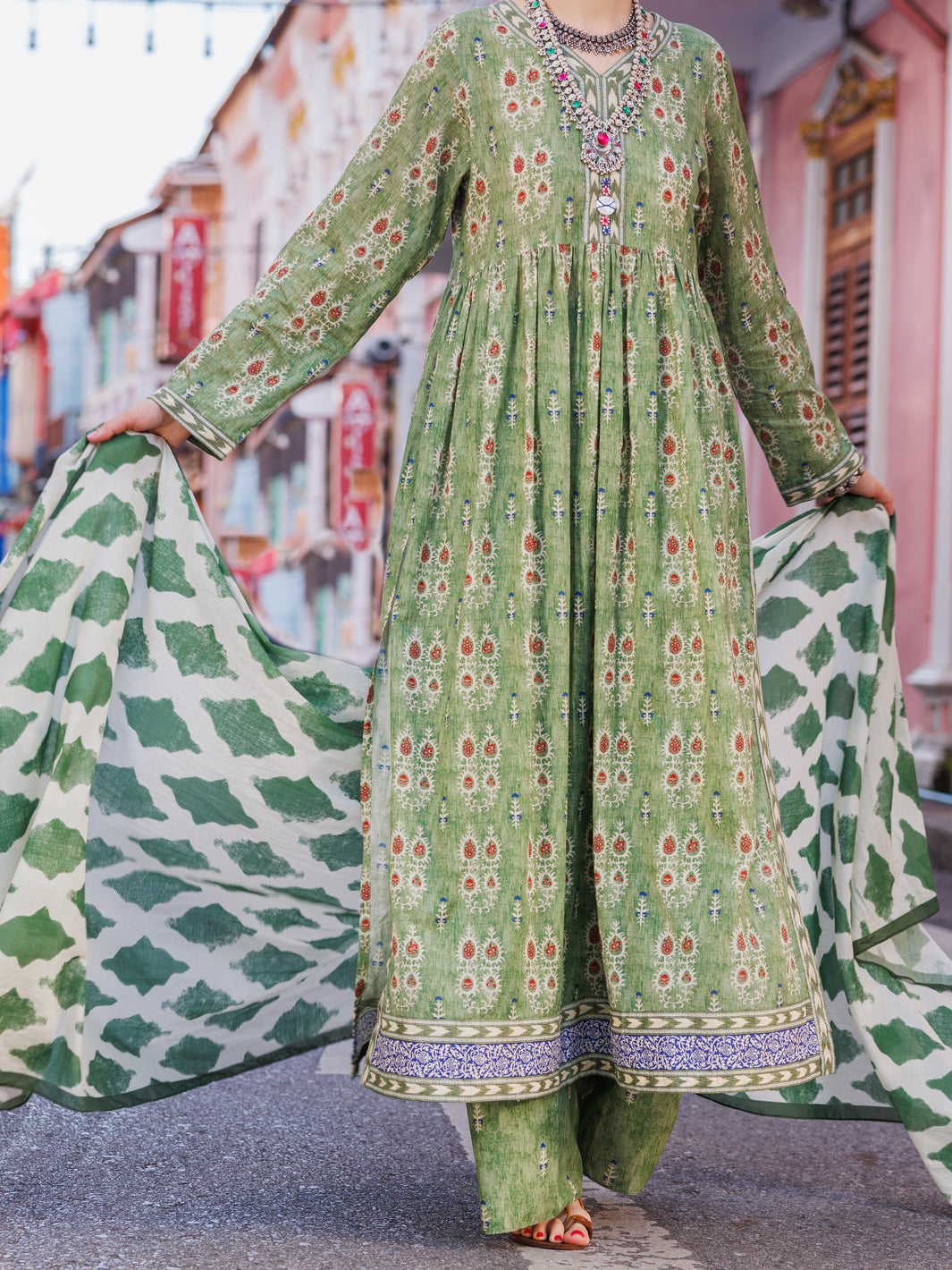 Light Green Lawn 3 Piece Unstitched - ALP-3PS-1754 - Almirah Online