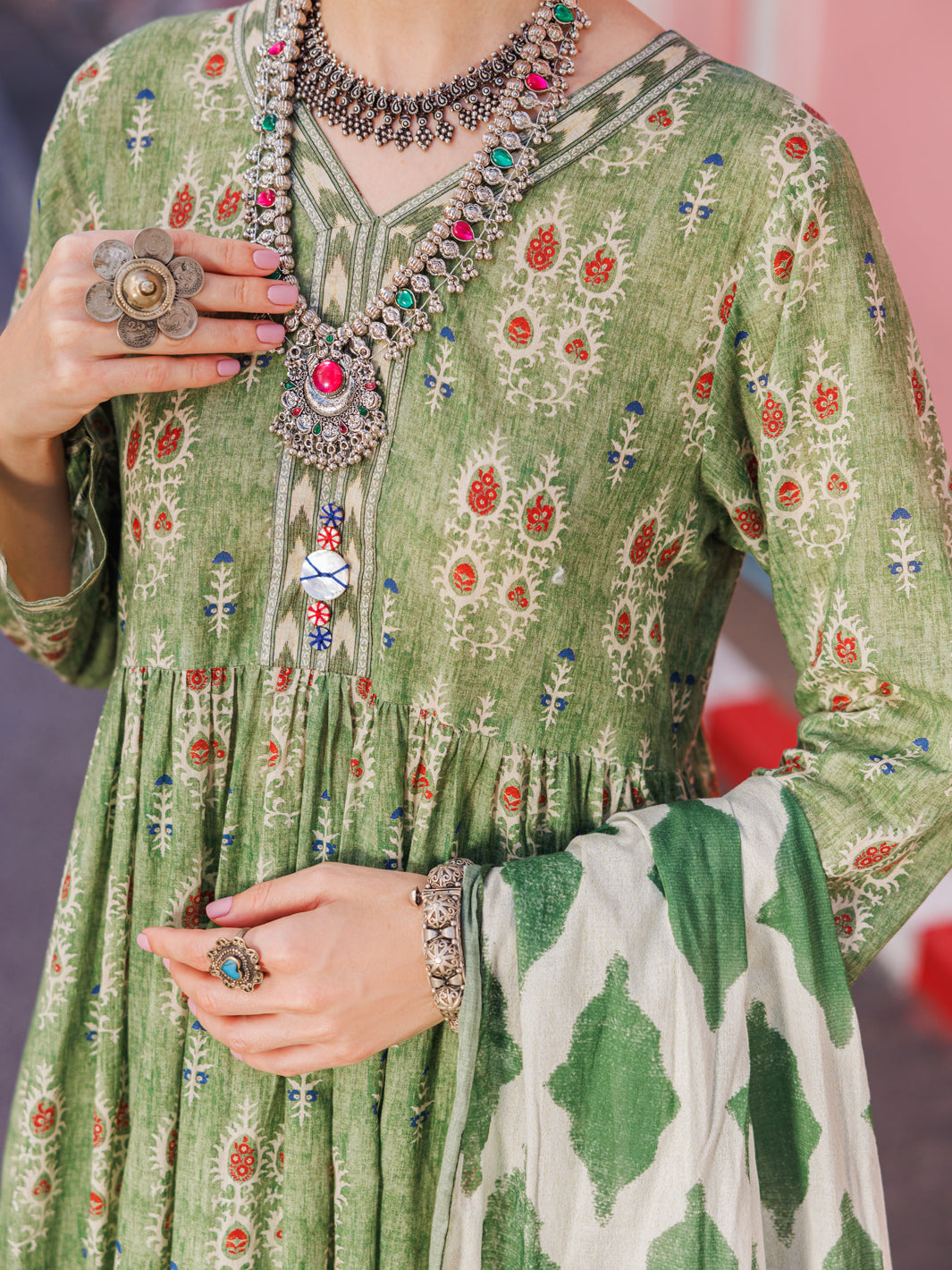 Light Green Lawn 3 Piece Unstitched - ALP-3PS-1754 - Almirah Online