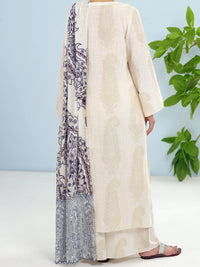 Off White Dobby 3Pc Stitched - ALP-3PS-1917