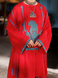 Red Square Dobby 3Pc Unstitched - ALP-3PS-1922