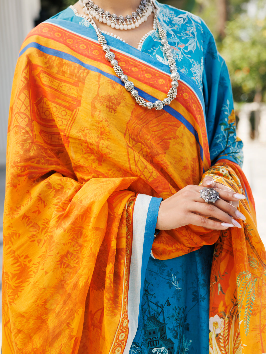 Ferozi Lawn 3 Piece Stitched - ALP-3PS-2117
