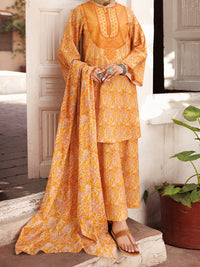 Mustard Lawn 3 Piece Stitched - ALP-3PS-2131