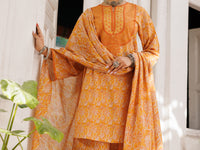 Mustard Lawn 3 Piece Stitched - ALP-3PS-2131