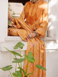 Mustard Lawn 3 Piece Stitched - ALP-3PS-2131