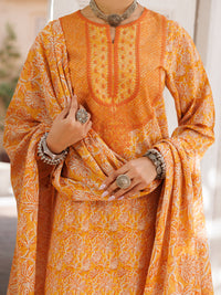 Mustard Lawn 3 Piece Stitched - ALP-3PS-2131