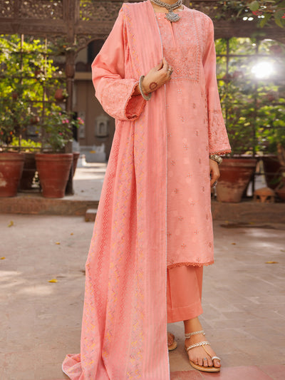 Peach 3 Piece Stitched - ALP-3PS-2166