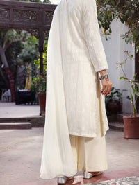Off White Dobby 3 Piece Stitched - ALP-3PS-2167
