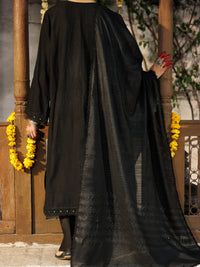 Black Square Dobby 3Pc Stitched - ALP-3PS-2170