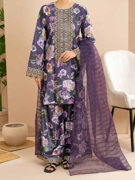 Purple Stitched 3Pc - ALP-3PS-2172