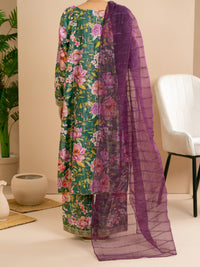 Mehndi Green Stitched 3Pc - ALP-3PS-2173