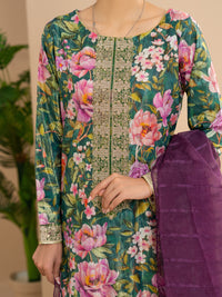 Mehndi Green Stitched 3Pc - ALP-3PS-2173