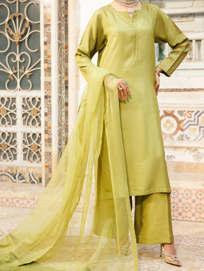 Lime Green 3 Piece Stitched - ALP-3PS-2190