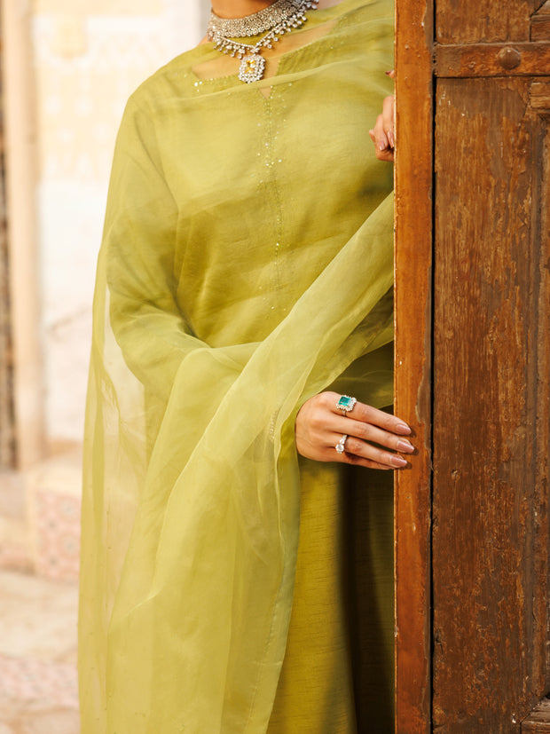 Lime Green 3 Piece Stitched - ALP-3PS-2190