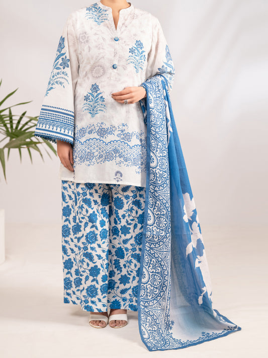 Blue Lawn 3Pc Stitched - ALP-3PS-2287