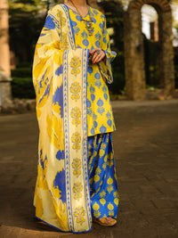 Yellow Lawn 3Pc Stitched - ALP-3PS-2291