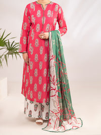 Pink Lawn 3Pc Stitched - ALP-3PS-2292