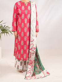 Pink Lawn 3Pc Stitched - ALP-3PS-2292