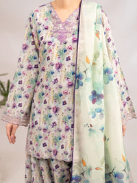 Light Green Poly-Lawn 3Pc Stitched - ALP-3PS-2361