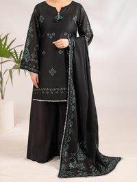 Black Lawn 3Pc Stitched - ALP-3PS-2294