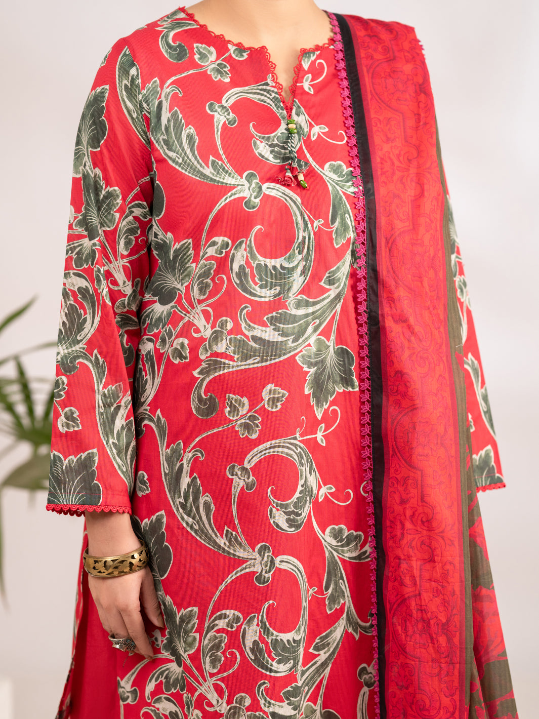Fuchsia Lawn 3Pc Unstitched - ALP-3PS-2393