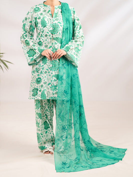 Green Lawn 3Pc Stitched - ALP-3PS-2314
